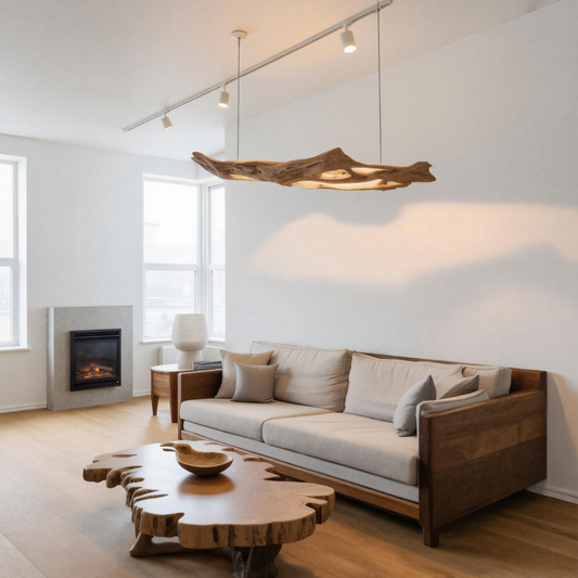 Modern Sculptural Pendant Light With Organic Form For Living Room