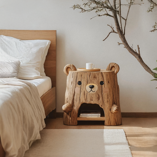 Rustic Record Cabinet With Storage For Bedroom Decor